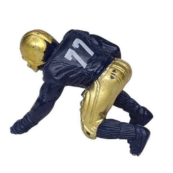 Vintage 2002 Kaskey Kids Football Guys Blue & Gold Lineman 77 Single Loose - Picture 1 of 12